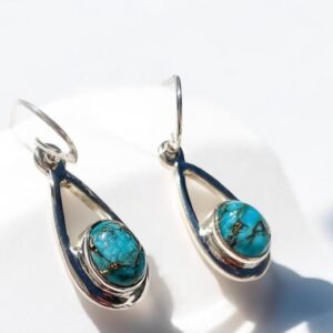 Copper Turquoise Earrings